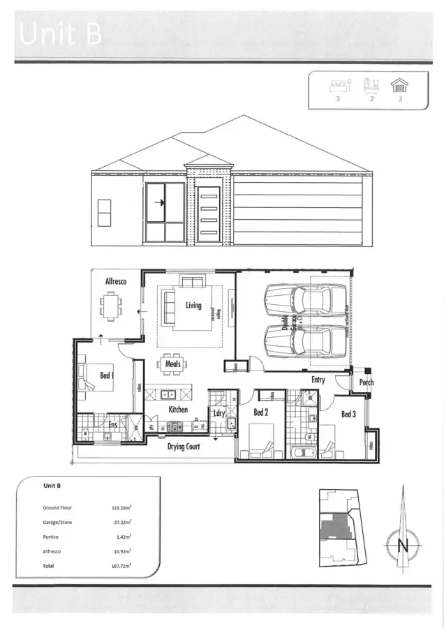 Third view of Homely unit listing, 3 A Windsor Place, Kallaroo WA 6025