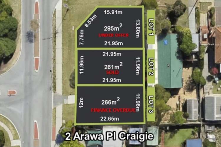 Main view of Homely residentialLand listing, LOT B, 2 Arawa Place, Craigie WA 6025