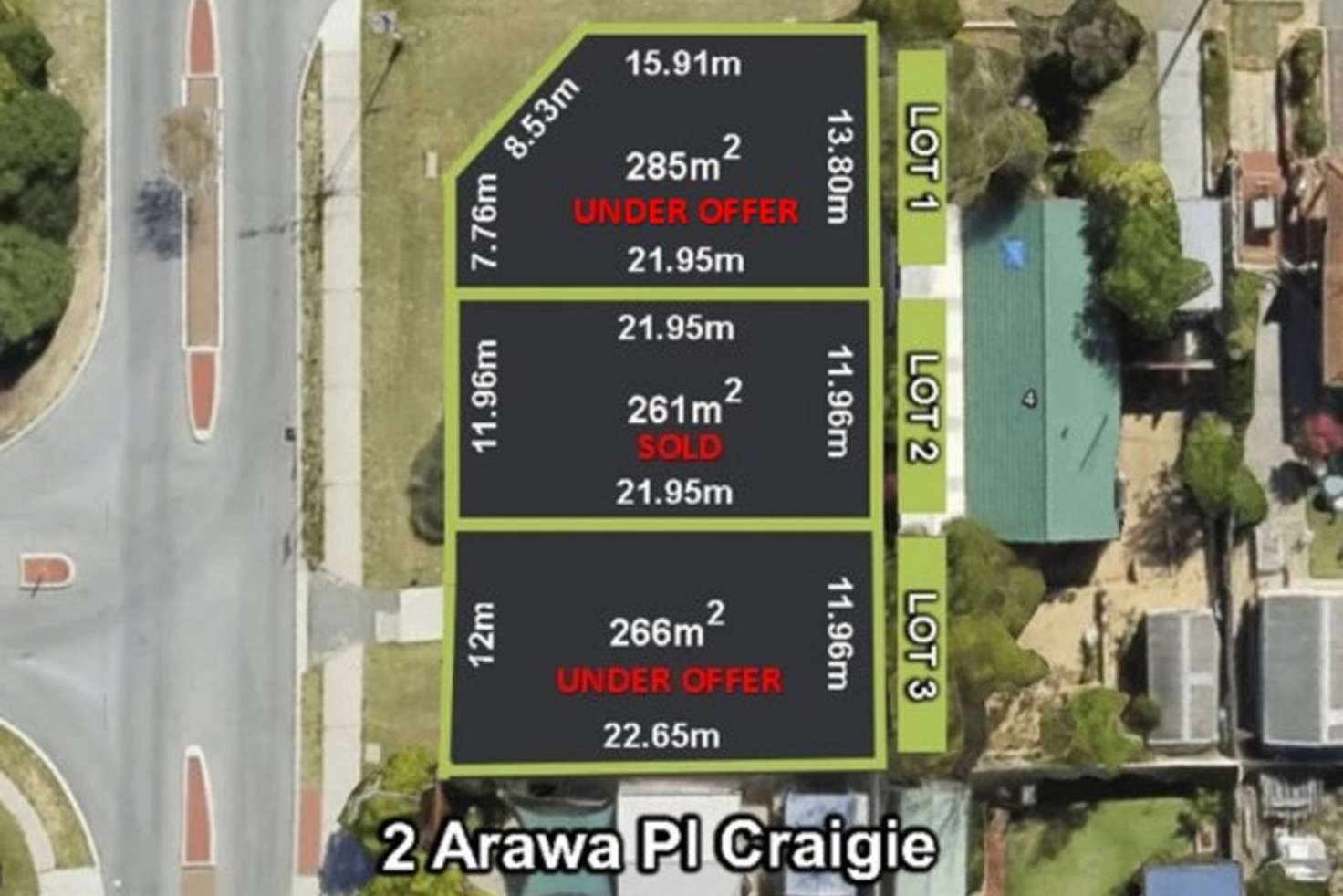 Main view of Homely residentialLand listing, LOT C, 2 Arawa Place, Craigie WA 6025