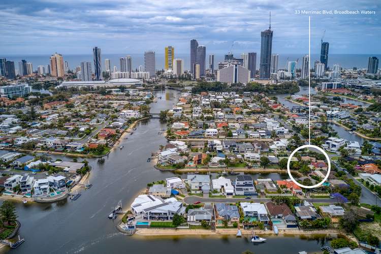 Main view of Homely house listing, 33 Merrimac Boulevard, Broadbeach Waters QLD 4218