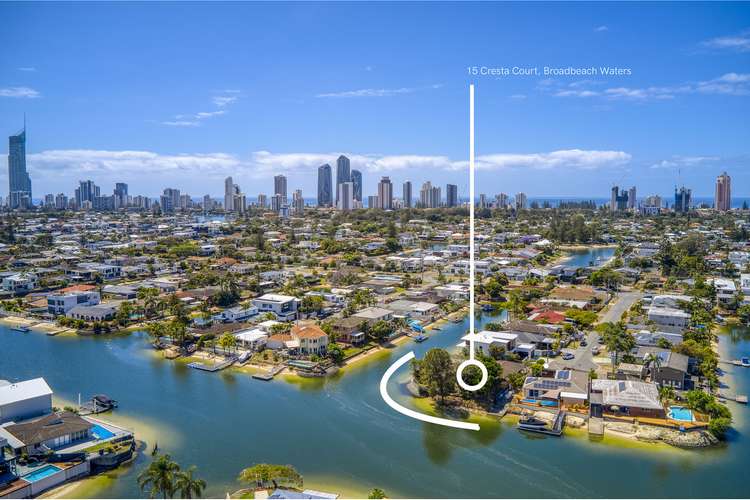 Main view of Homely house listing, 15 Cresta Court, Broadbeach Waters QLD 4218