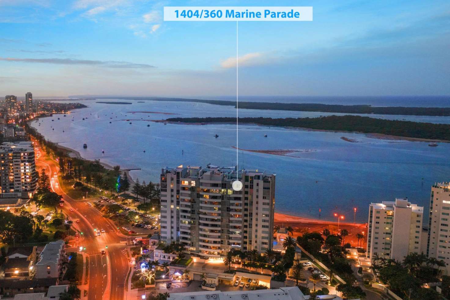 Main view of Homely apartment listing, 1404/360 Marine Parade, Labrador QLD 4215