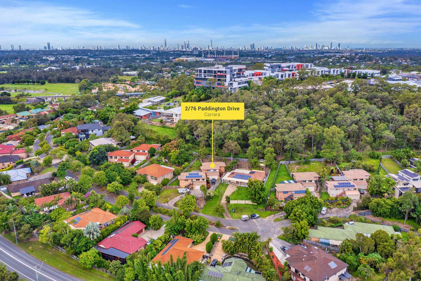 Main view of Homely semiDetached listing, 2/76 Paddington Drive, Carrara QLD 4211