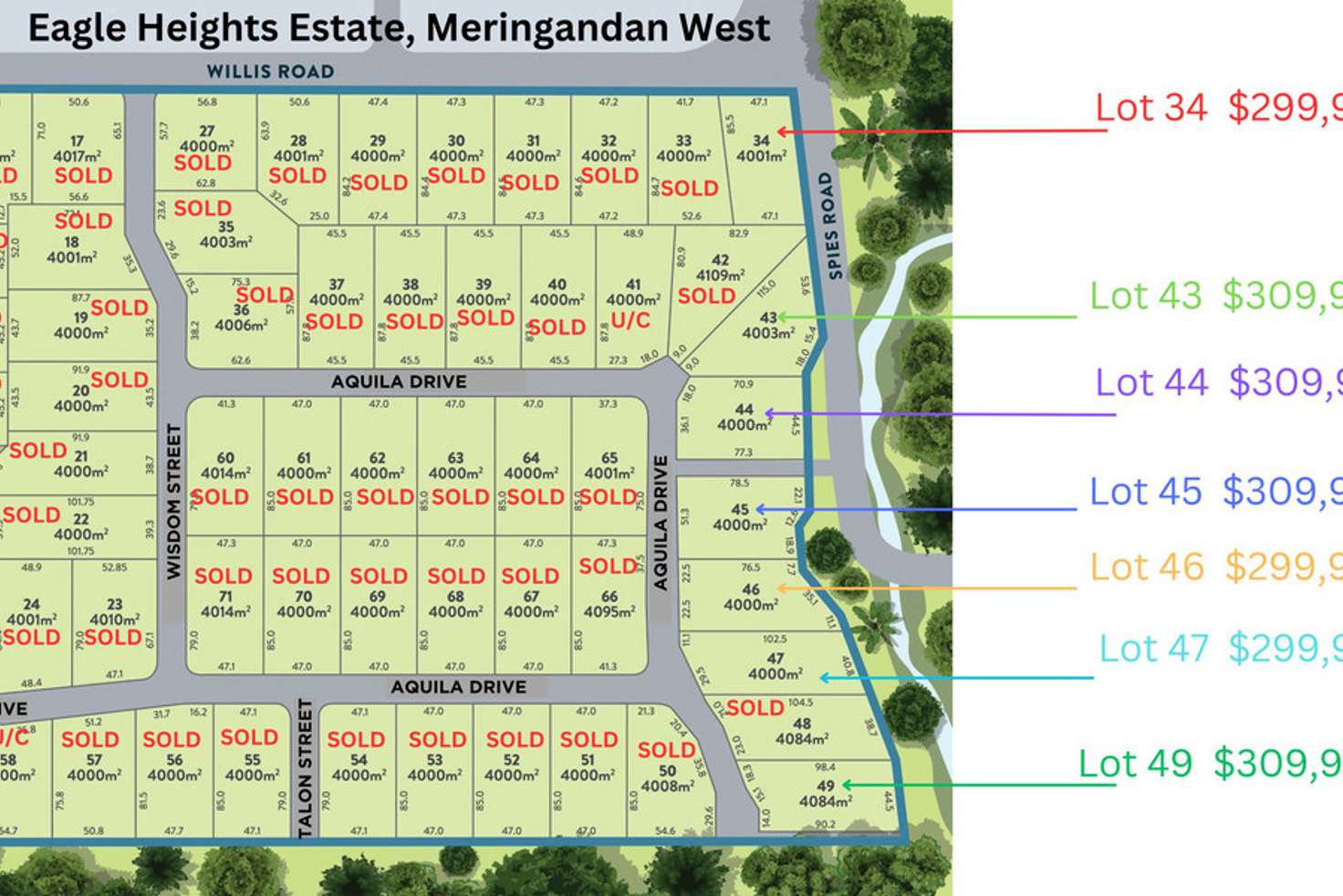 Main view of Homely residentialLand listing, LOT 43 Aquila Drive (Eagle Heights), Meringandan West QLD 4352