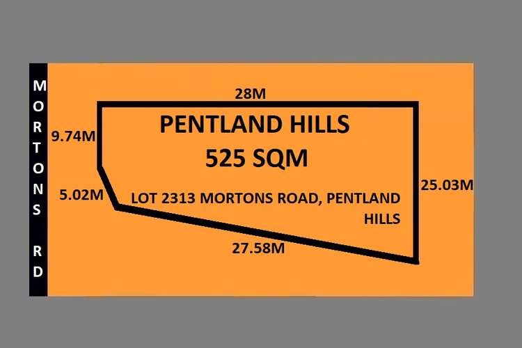 Main view of Homely residentialLand listing, Lot 2313 MORTONS ROAD, Pentland Hills VIC 3341