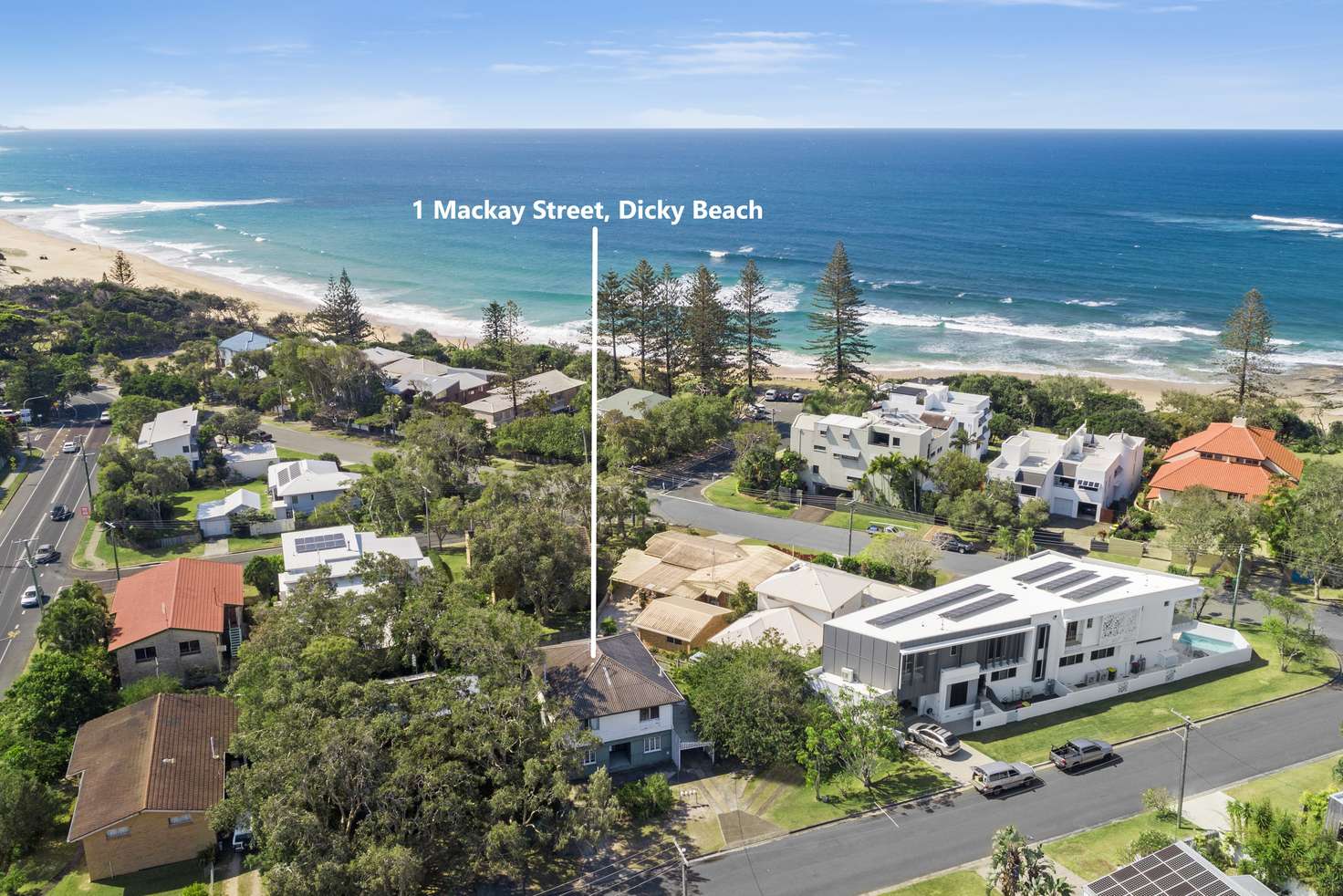 Main view of Homely house listing, 1 Mackay Street, Dicky Beach QLD 4551