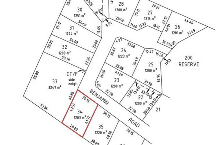 Main view of Homely residentialLand listing, Lot 34 Benjamin Road, Poonindie SA 5607