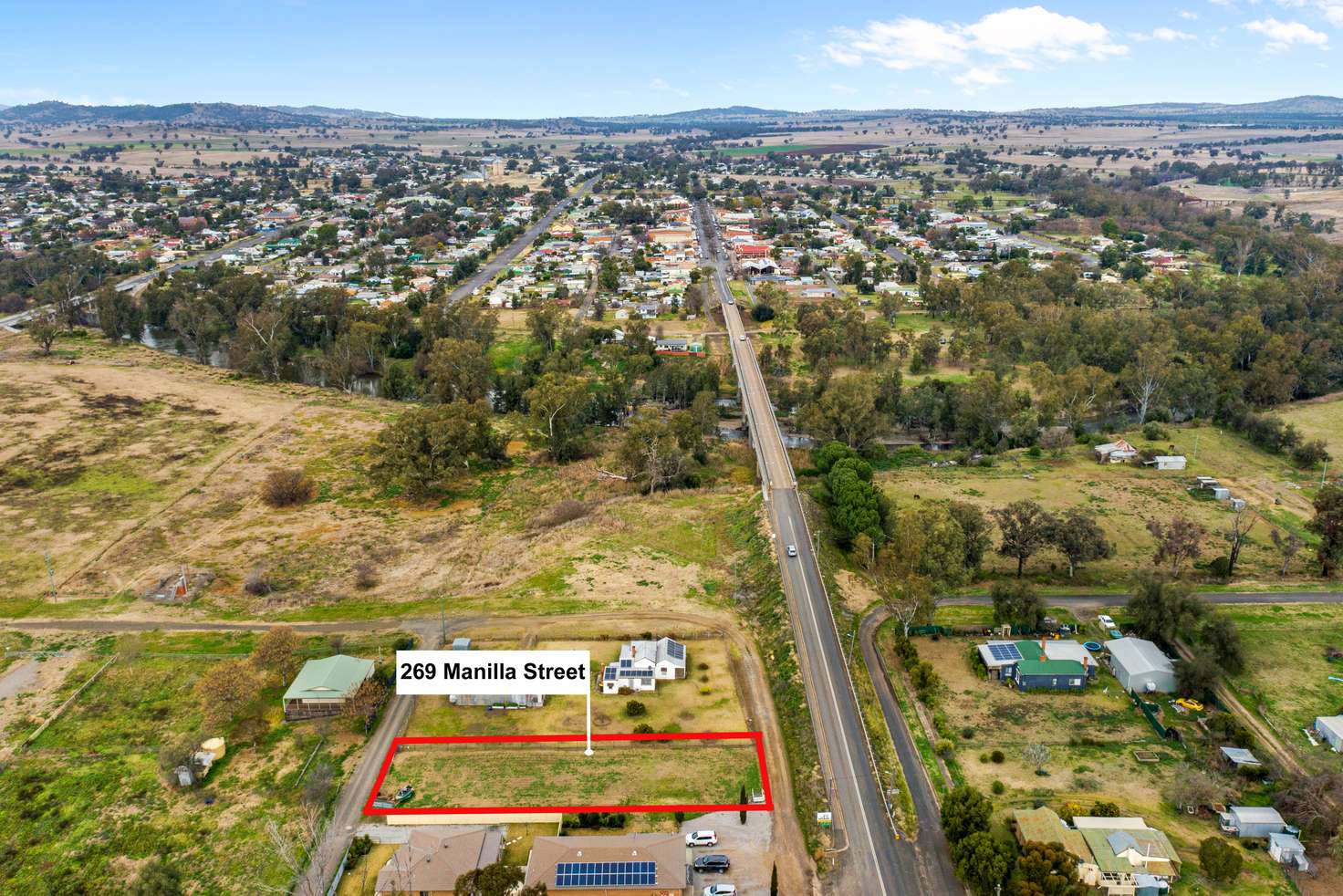 Main view of Homely residentialLand listing, 269 Manilla Street, Manilla NSW 2346