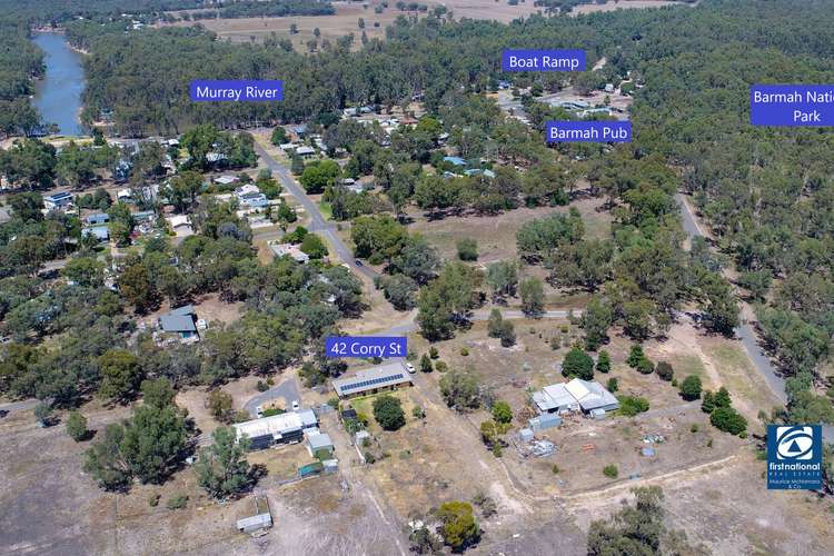 Main view of Homely acreageSemiRural listing, 42 Corry Street, Barmah VIC 3639