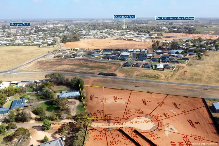 Main view of Homely land listing, Lot 1 Sheridan Crescent, Red Cliffs VIC 3496