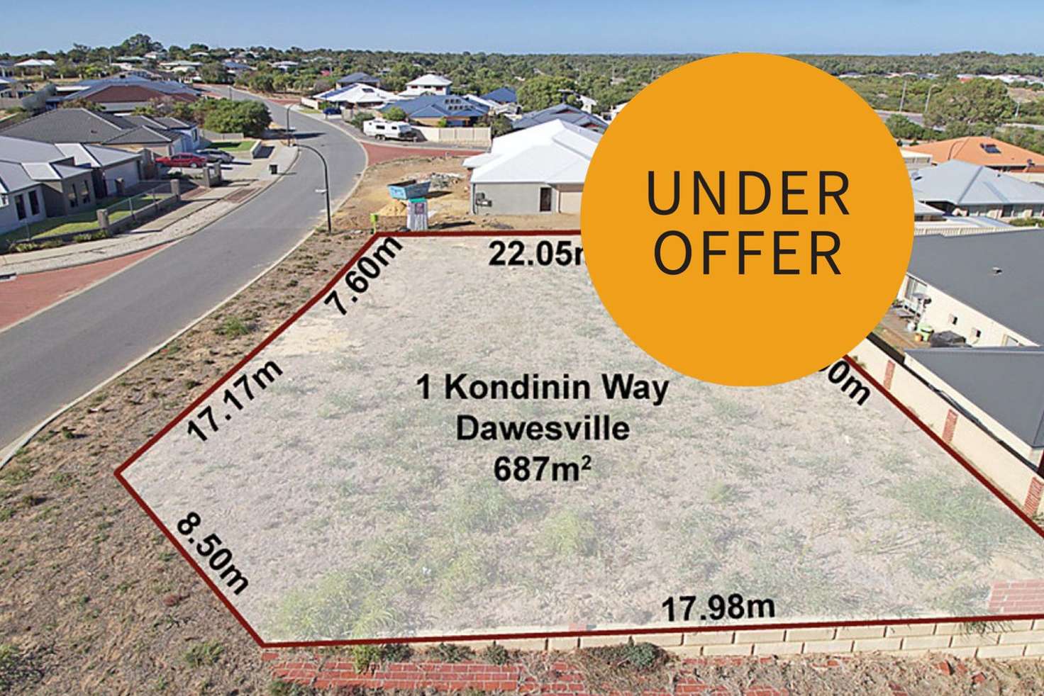 Main view of Homely residentialLand listing, 1 Kondinin Way, Dawesville WA 6211