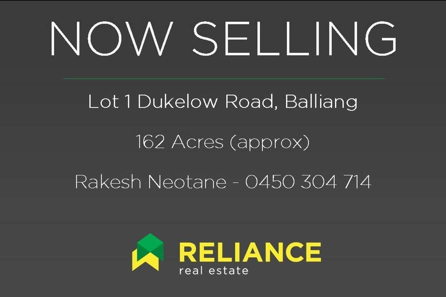 Main view of Homely ruralOther listing, LOT 1 Dukelows Road, Balliang VIC 3340