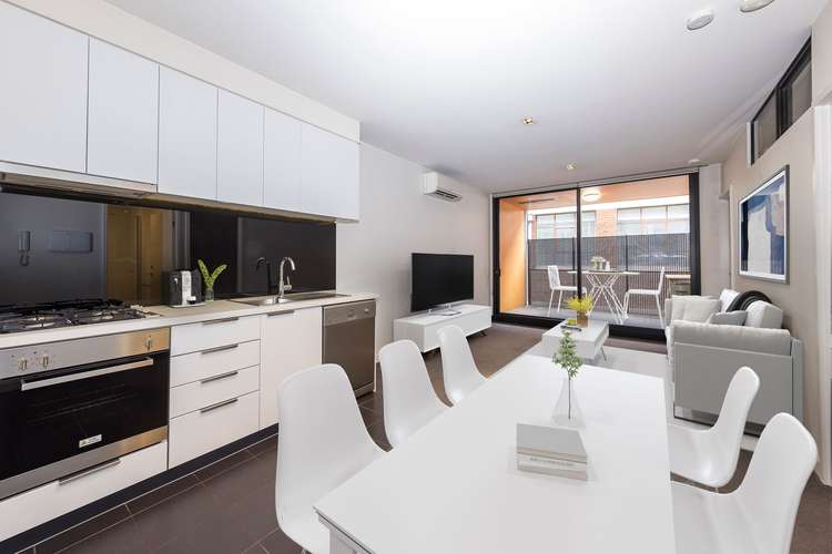 Second view of Homely apartment listing, 205/107 Hawke Street, West Melbourne VIC 3003