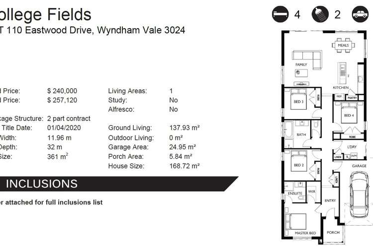 Second view of Homely other listing, Lot/110 Eastwood Drive, Wyndham Vale VIC 3024