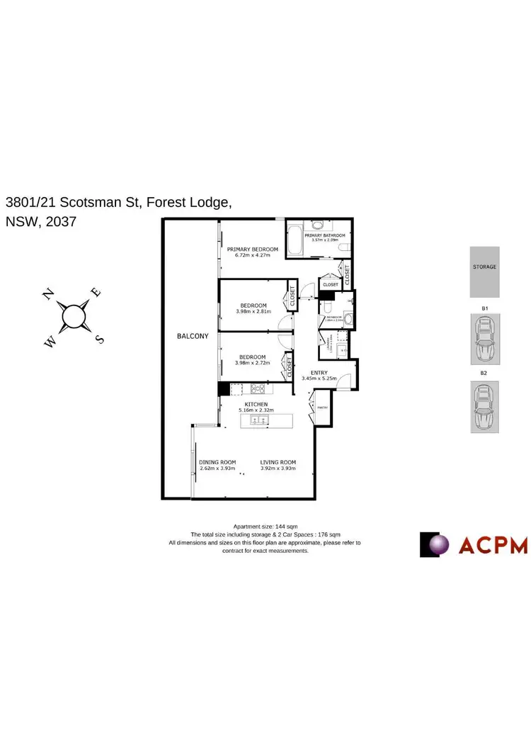 Floorplan of Homely apartment listing, 3801/21 Scotsman St, Forest Lodge NSW 2037