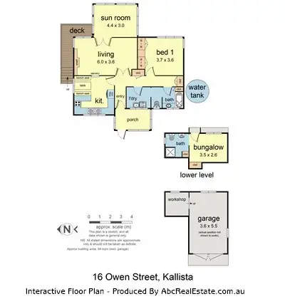 Floorplan of Homely house listing, 16 Owen Street, Kallista VIC 3791