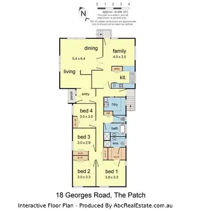 Floorplan of Homely house listing, 18 Georges Road, The Patch VIC 3792