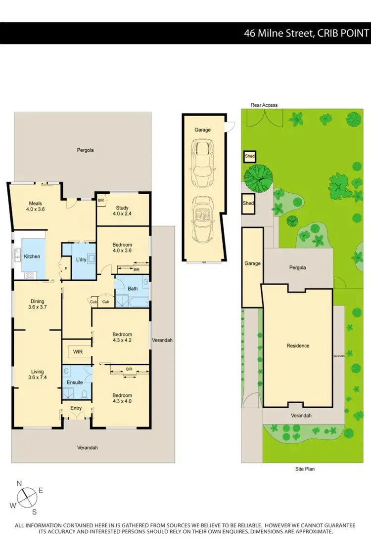 Floorplan of Homely house listing, 46 Milne Street, Crib Point VIC 3919
