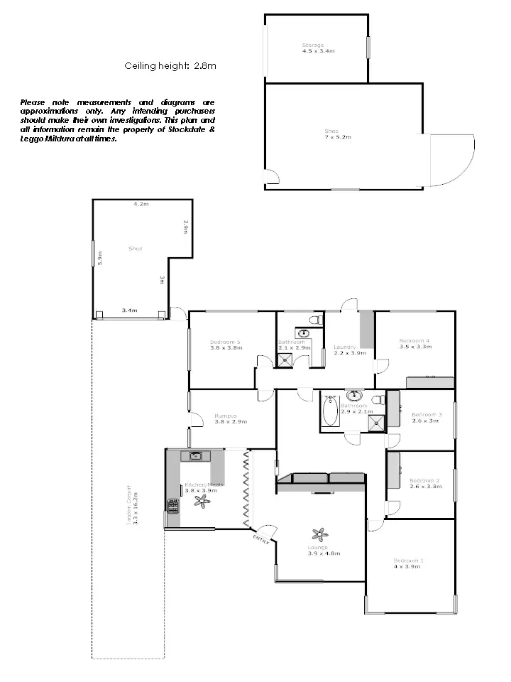 Floorplan of Homely house listing, 672-674 Sandilong Avenue, Irymple VIC 3498