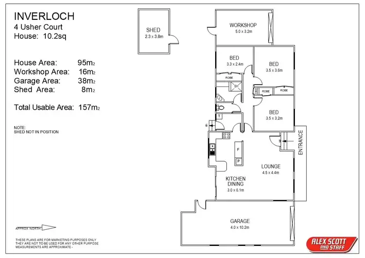 Floorplan of Homely house listing, 4 Usher Court, Inverloch VIC 3996