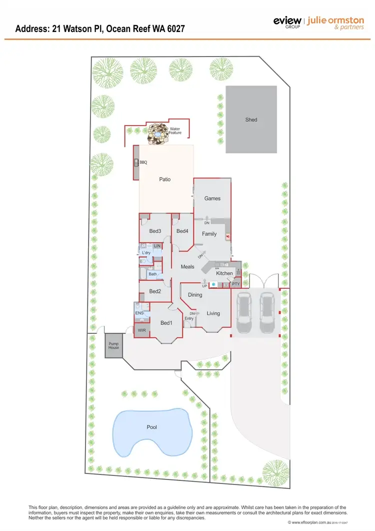 Floorplan of Homely house listing, 21 Watson Place, Ocean Reef WA 6027