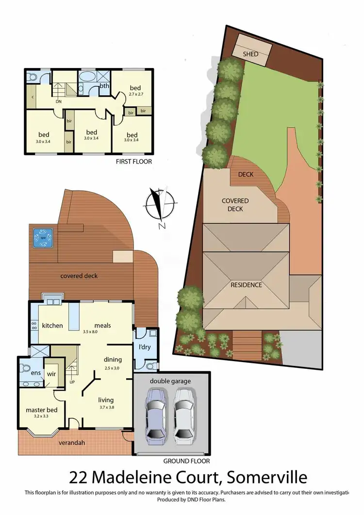 Floorplan of Homely house listing, 22 Madeleine Court, Somerville VIC 3912