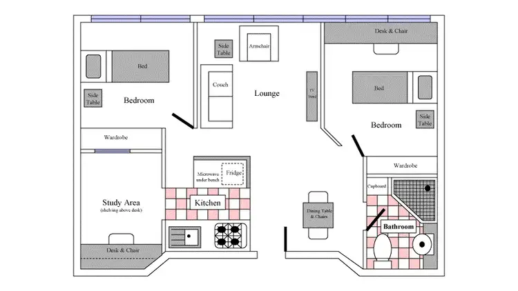 Floorplan of Homely apartment listing, 2108/570 Lygon Street, Carlton VIC 3053