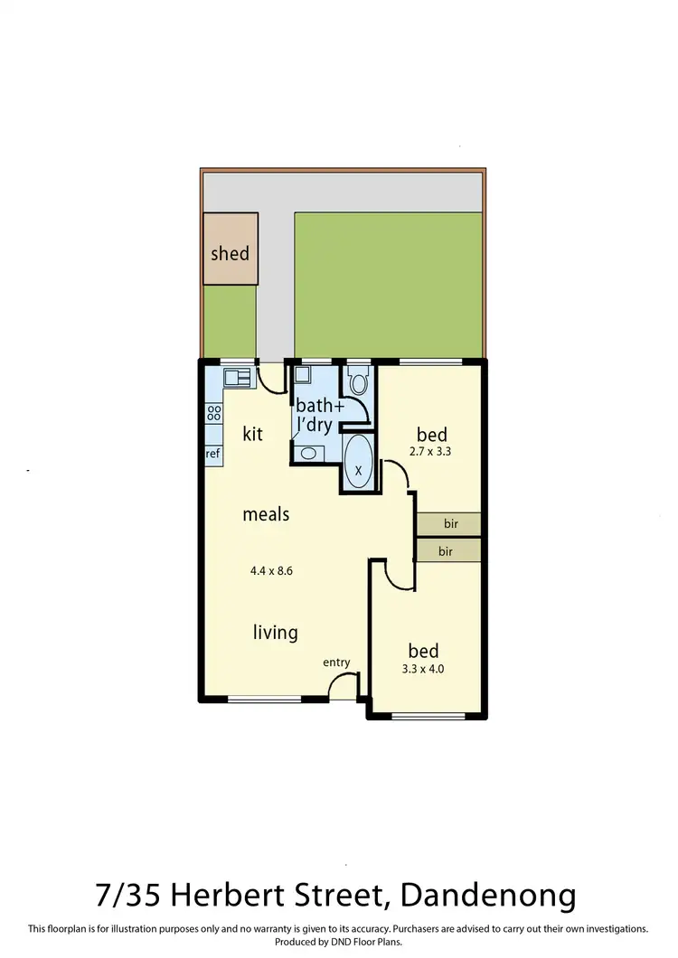 Floorplan of Homely unit listing, 7/35 Herbert Street, Dandenong VIC 3175