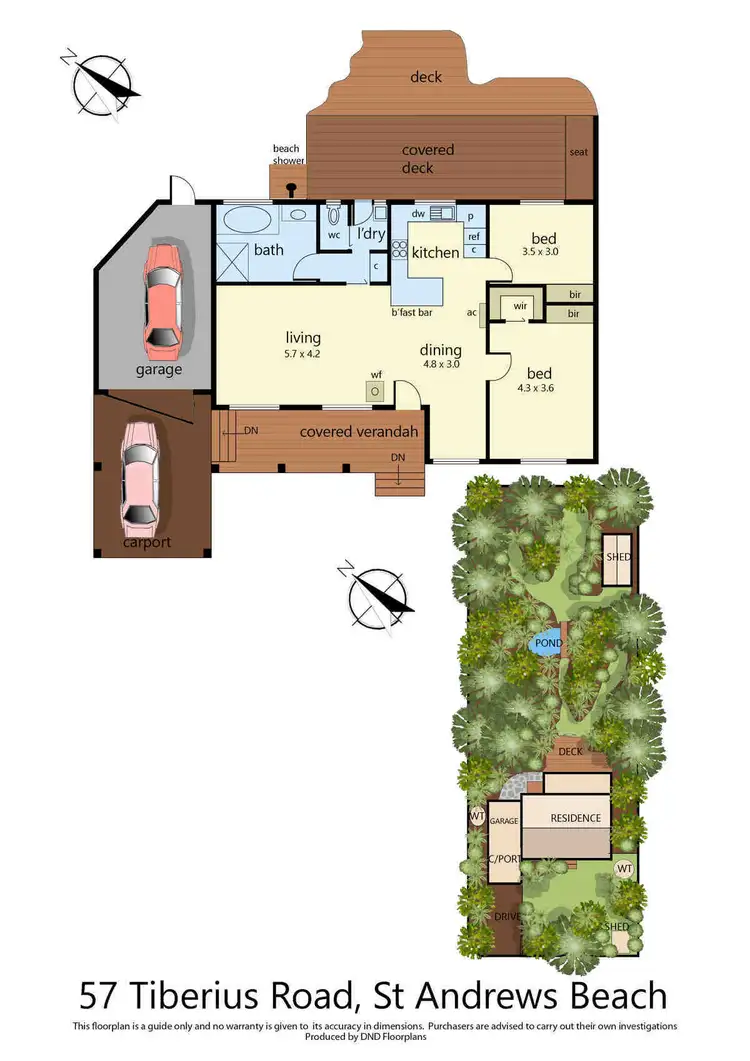 Floorplan of Homely house listing, 57 Tiberius Road, St Andrews Beach VIC 3941