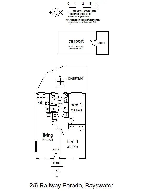 Floorplan of Homely unit listing, 2/6 Railway Parade, Bayswater VIC 3153
