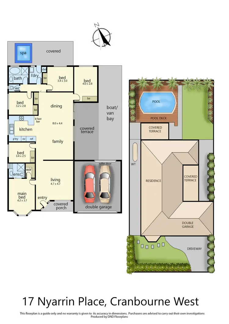 Floorplan of Homely house listing, 17 Nyarrin Place, Cranbourne West VIC 3977