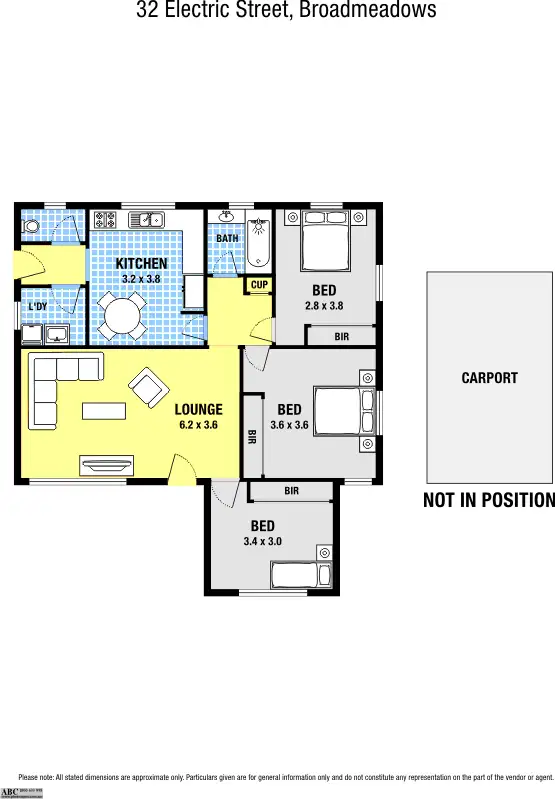 Floorplan of Homely house listing, 32 Electric Street, Broadmeadows VIC 3047