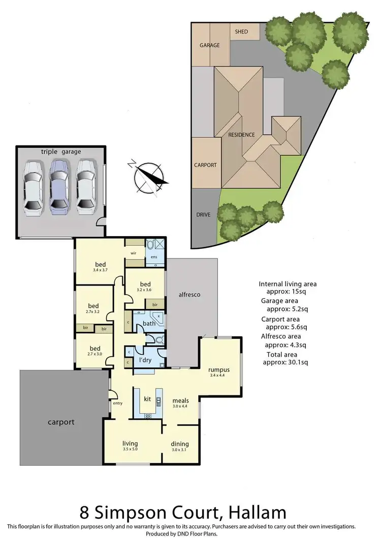 Floorplan of Homely land listing, 8 Simpson Court, Hallam VIC 3803