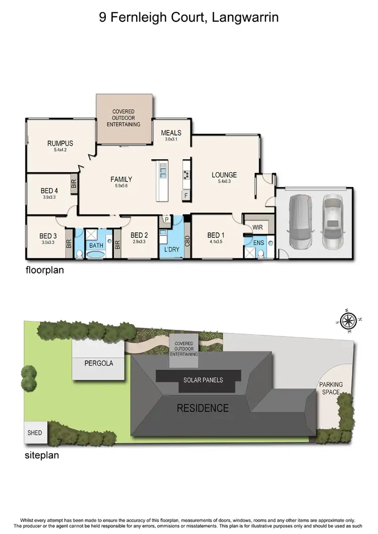 Floorplan of Homely house listing, 9 Fernleigh Court, Langwarrin VIC 3910