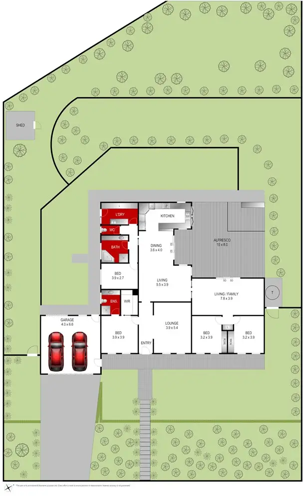 Floorplan of Homely house listing, 126-128 Wandana Drive, Wandana Heights VIC 3216