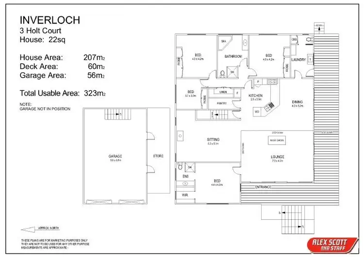 Floorplan of Homely house listing, 3 Holt Court, Inverloch VIC 3996