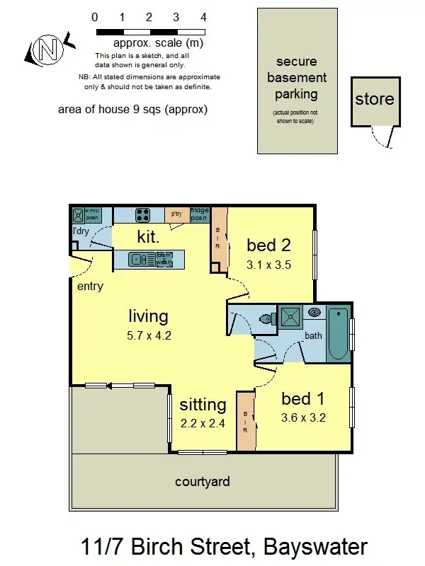 Floorplan of Homely unit listing, 11/7 Birch Street, Bayswater VIC 3153