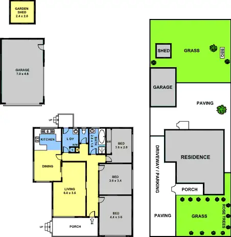Floorplan of Homely house listing, 39 Lydia Avenue, Campbellfield VIC 3061