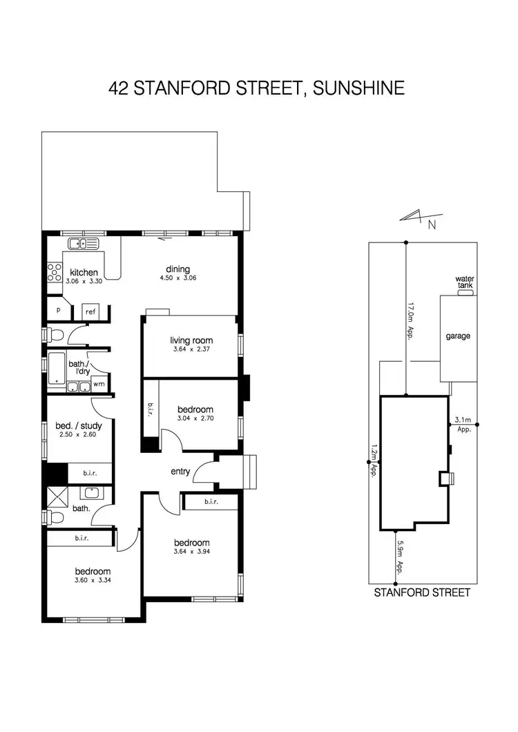 Floorplan of Homely house listing, 42 Stanford Street, Sunshine VIC 3020