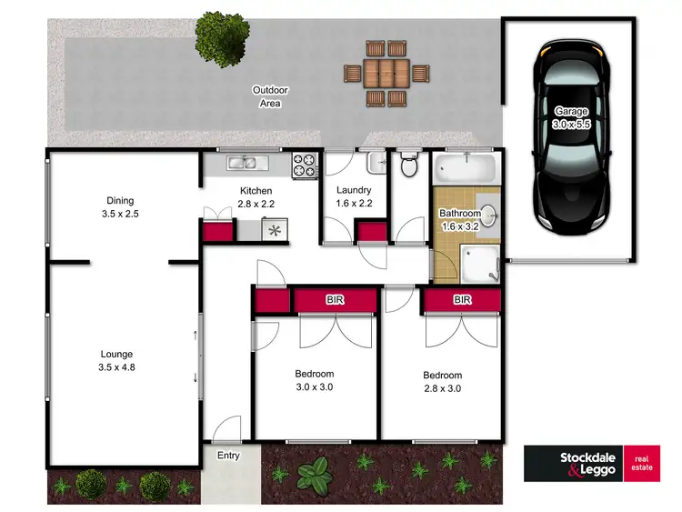 Floorplan of Homely unit listing, 1/49 Waratah Drive, Morwell VIC 3840