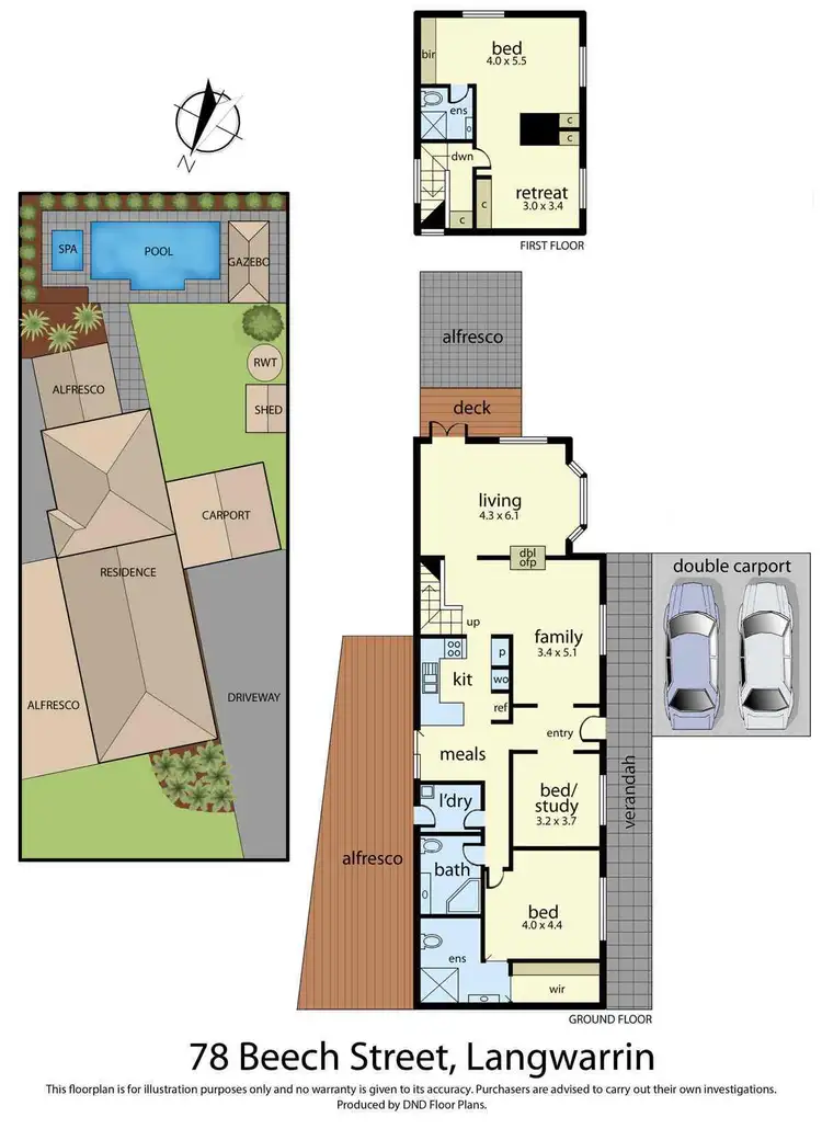 Floorplan of Homely house listing, 78 Beech Street, Langwarrin VIC 3910