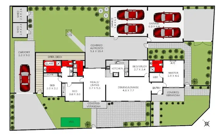 Floorplan of Homely house listing, 2 Templeton Court, St Albans Park VIC 3219
