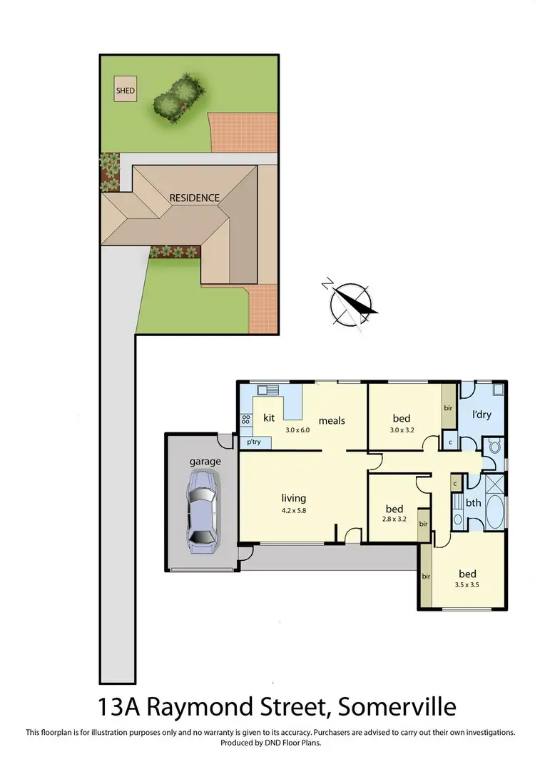 Floorplan of Homely house listing, 13A Raymond Street, Somerville VIC 3912