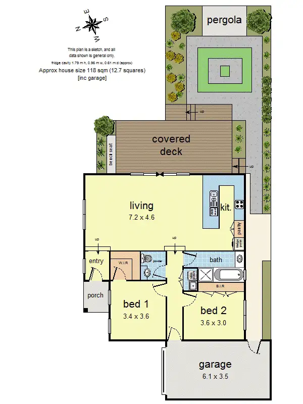 Floorplan of Homely unit listing, 3/57 Bayswater Road, Croydon VIC 3136