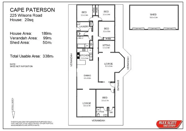 Floorplan of Homely rural property listing, 225 Wilsons Road, Cape Paterson VIC 3995