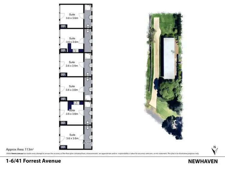 Floorplan of Homely apartment listing, 1/41 Forrest Avenue, Newhaven VIC 3925