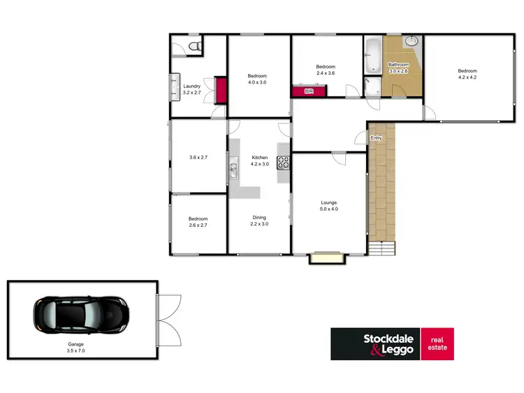 Floorplan of Homely house listing, 5 Kerrie Street, Morwell VIC 3840