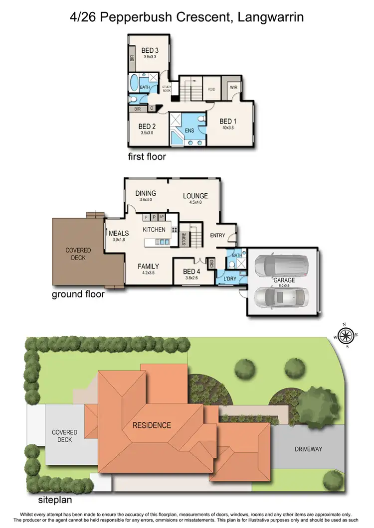 Floorplan of Homely house listing, 4/26 Pepperbush Cres, Langwarrin VIC 3910