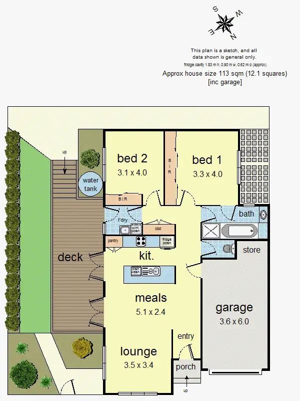 Floorplan of Homely unit listing, 9/8 Humber Road, Croydon North VIC 3136