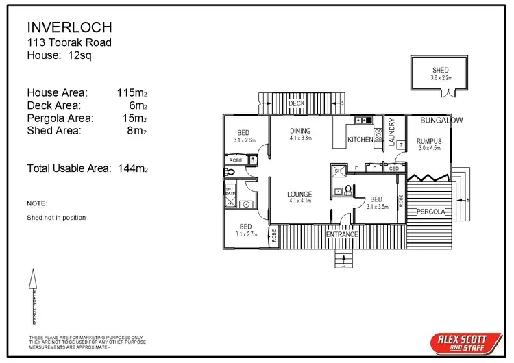 Floorplan of Homely house listing, 113 Toorak Road, Inverloch VIC 3996